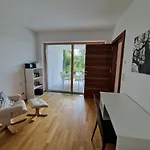 Comfy Plaza 65m2 Ground Floor No Stairs With Separate Bedroom Living Full Kitchen And Study Furnished Terrace Parking At The Door Fiber Internet Sleeps 4 * Aurolzmunster